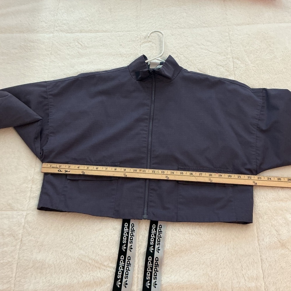Adidas Dark Purple/blue Cropped Jacket - Picture 11 of 12